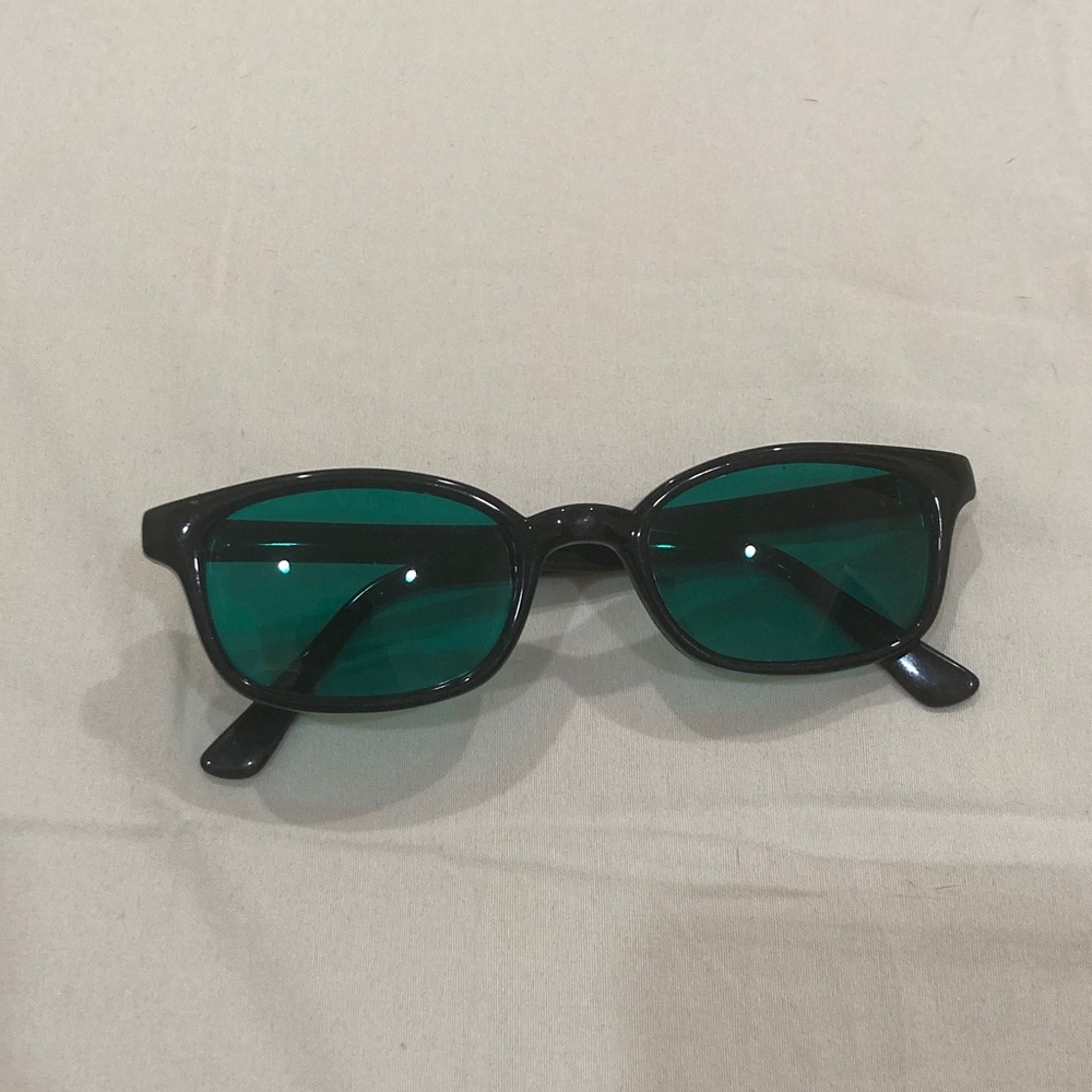 Black Frame Green Lens Women's Sunglasses
